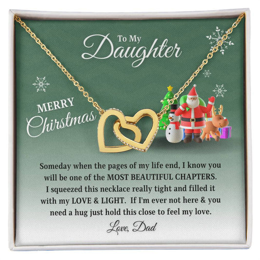 To My Daughter Merry Christmas | Most Beautiful Chapter | Love Dad (Interlocking Hearts)