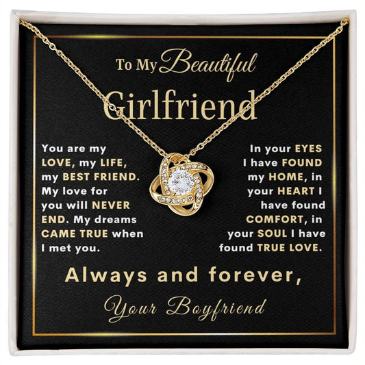 To My Beautiful Girlfriend  | DREAMS | From Boyfriend (Love Knot Necklace)